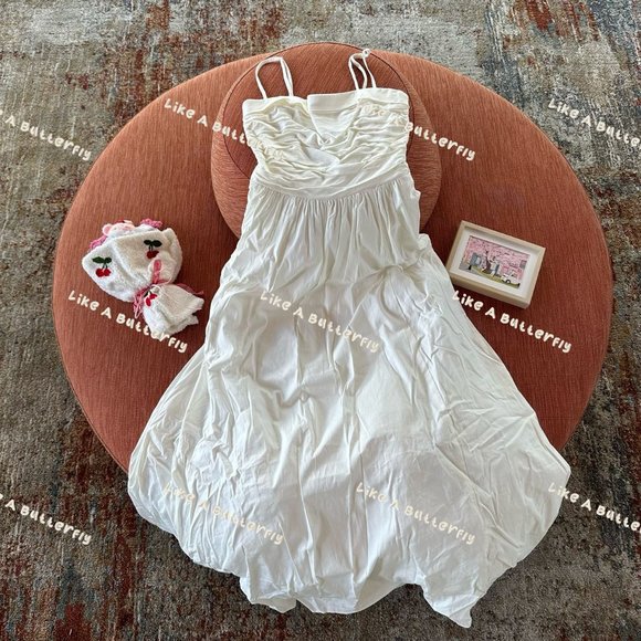 Sale🦋Reformation Lissa Dress - White - Picture 11 of 16